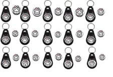 Image of Dog Love Keyring And Badge Fob Style