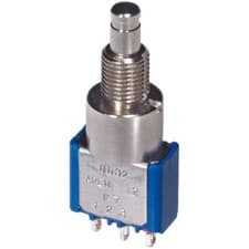 Image of APEM 8642A Pushbutton Switch, 2-pole, 250V AC 3A