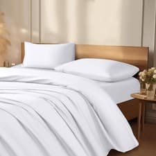 Image of 100% EGYPTIAN COTTON Flat Sheet Bed Sheets Luxury Hotel Quality 400 THREAD COUNT