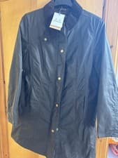 Image of Barbour Belsay Mid Length Wax Jacket New With Tags