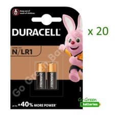 Image of 20 x Duracell MN9100 LR1 1.5V Alkaline Batteries 910A E90 N KN AM5 Security