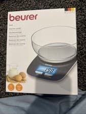 Image of Beurer KS25 Digital Kitchen Scale | with 1.2L Weighing Bowl | Tare Weighing Func
