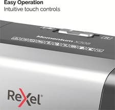 Image of Rexel Momentum X308 Cross Cut Paper Shredder, Shreds 9-8 Sheets (70-80 Gsm), 15