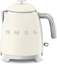 Image of SMEG KLF05WHUK RETRO 50S STYLE MINI 0.8 LITRE KETTLE IN CREAM
