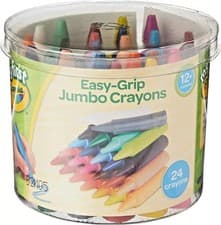 Image of CRAYOLA MyFirst Jumbo Crayons Assorted Colours (Pack of 24) Easy-Grip Colouring
