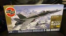 Image of Airfix McDonnell Douglas F/A-18A Hornet 1:72 scale model kit A50043 With Paints