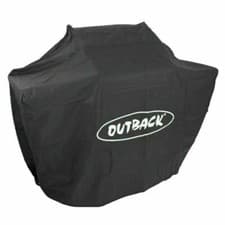 Image of Outback Meteor 6-Burner Gas Summer Patio BBQ Cover Waterproof PVC with Straps