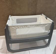 Image of SnuzPod 4 Bedside Crib Cot Dove Grey