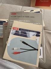 Image of LOGIK 1.5m 3.5mm to 2 RCA audio cable - gold plated boxed 