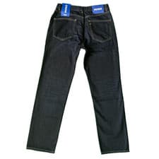Image of Hugo-Boss Jonah Mens Jeans Dark Blue Sz W32 L32 Straight Leg Button Fly Mid Wash