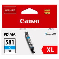 Image of Original Canon CLI581XL Cyan Ink Cartridge For Canon Pixma TS8150 TR8550 TR7550