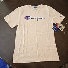 Image of Champion Pale Pink Classic Crew Neck Short Sleeve T-Shirt Women's Sz XS NWT New