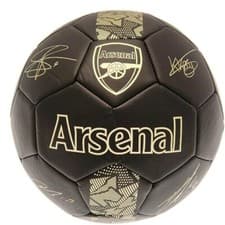 Image of Arsenal FC Football Phantom Signature Size 5 Ball Black Gift Official Licensed