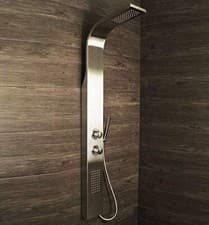 Image of Shower Panel Column Tower w/ Body Jets Waterfall Bathroom Thermostatic Manual