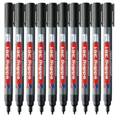 Image of SALE - Edding 361 Fine Tip Whiteboard Marker Pens Dry Wipe School Office Board