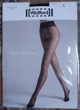 Image of Wolford Individual 10 tights - Black, size Large