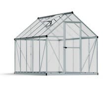 Image of Walk-in Greenhouse kit 6x10 Polycarbonate Rust Resistant Aluminium Frame Mythos