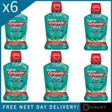 Image of 6 x COLGATE PLAX SOFT MINT ALCOHOL FREE MOUTHWASH BOTTLE MOUTH WASH 250ML NEW