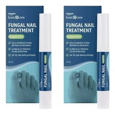 Image of 2 x Amazon Basic Care Fungal Nail Treatment Liquid Pen - 4ml | BBE 01/2025
