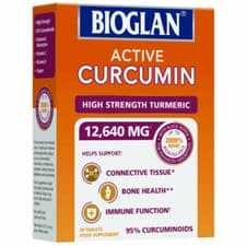 Image of Bioglan Active Curcumin High Strength Turmeric 30 Tablets (3886)expiry 10/2026