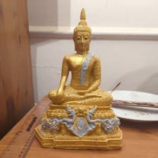 Image of Imported Large Thailand Buddha Statue From Temple In Petchabun. 9.5inches