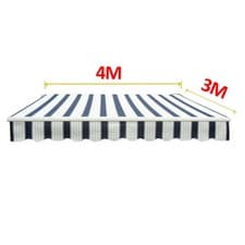 Image of Manual Retractable 2/2.5/3/3.5/4M Awning Patio Garden Sun Shade Shelter Outdoor