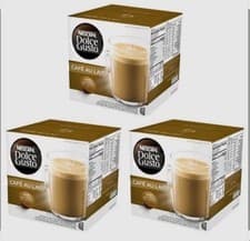 Image of NESCAFE DOLCE GUSTO CAFE AU LAIT INTENSO COFFEE PODS 3 BOXES