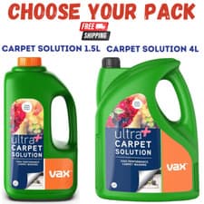 Image of Vax Ultra+ 1.5L- 4L Carpet Cleaner Solution Rose Scent, Stain & Odour Remover UK