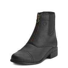 Image of Ariat Scout Zip Childrens Youth Paddock Boots - Black | Equestrian Footwear