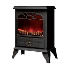 Image of Warmlite WL46004 Free Standing Stove Fire 2000W, Black