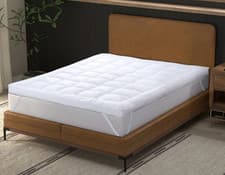 Image of Hotel Quality Mattress Topper 10cm Deep Thick Single Double King Super All SIZES