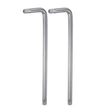 Image of 2pcs T45 Tamper Proof Torx Key Wrench L Shape 6.3" Long Arm High Carbon Steel