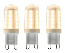 Image of Pack Of 3 x Light Bulb Frosted 3.5w LED G9 Capsule 4000K Dimmable 300lm InLight