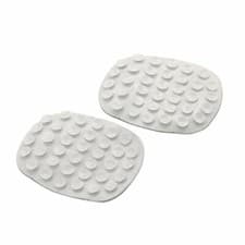 Image of PACK OF 2 ANTI SLIP RUBBER GRIP SOAP SUCTION HOLDER PAD BATHROOM SHOWER