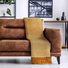 Image of Large Size 100% Cotton Woven Sofa Bed Settee Throw Cover Chair Bedspread Blanket