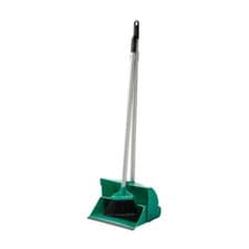 Image of Green Long Handled Lobby Dust Pan & Brush Set