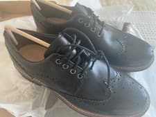 Image of Clarks Black Batcombe Wings Shoes