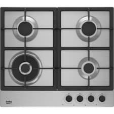 Image of Beko HIAW64225SX Built In 58cm 4 Burners Stainless Steel Gas Hob