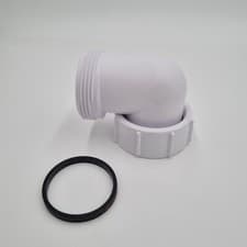 Image of McAlpine T4U 90 Deg. Bend Female White Plastic Inlet - New - FREE POSTAGE