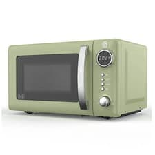 Image of Swan Microwave Green 800W Digital 20L Countertop Design Retro Revive