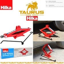 Image of HILKA Pro 1.5 Tonne Scissor Jack LW Steel Garage Workshop DIY UK FREE P&P