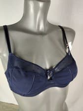 Image of NEW Boux Avenue Navy Kristie Spot Balconette Bra Lingerie Underwear All Sizes