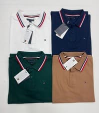 Image of Tommy Hilfiger Men’s Short Sleeve Polo Shirt Premium Cotton