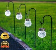 Image of 4Pcs Shepherds Crook Metal Hook 100CM For Bird Feeder Garden Lights Plant Hanger