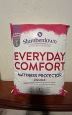 Image of Slumberdown DOUBLE Everyday Comfort Mattress Protector Soft Touch for 35cm depth