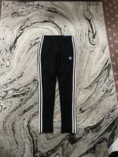 Image of Adidas Originals SST Track Pants PB Black White BNWT Size 6uk Women’s GD2361