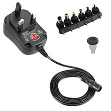 Image of Universal AC/DC Power Supply Adaptor Plug UK Multi Tip 3V 4.5V 6V 7.5V 9V 12V