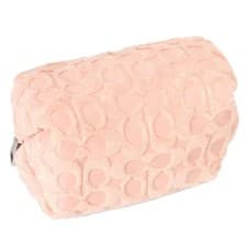 Image of NWT Coach Signature CU178 Terrycloth Zippered Cosmetic Case Faded Blush