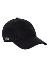Image of Lacoste Men's Side Logo Baseball Cap, Black