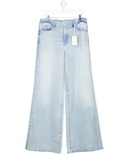 Image of Good American Blue Good Waist Palazzo Jeans W32